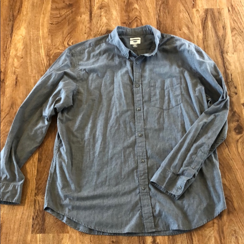 Old Navy Grey Button Down
